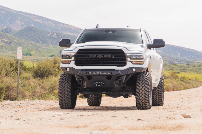Ram 3500 Front Bumper - DV8 Offroad - Spec Series - Micro-Texture Black Powder Coated - `19-`26